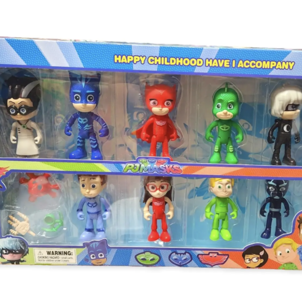 Heroes pijama con 9 personajes