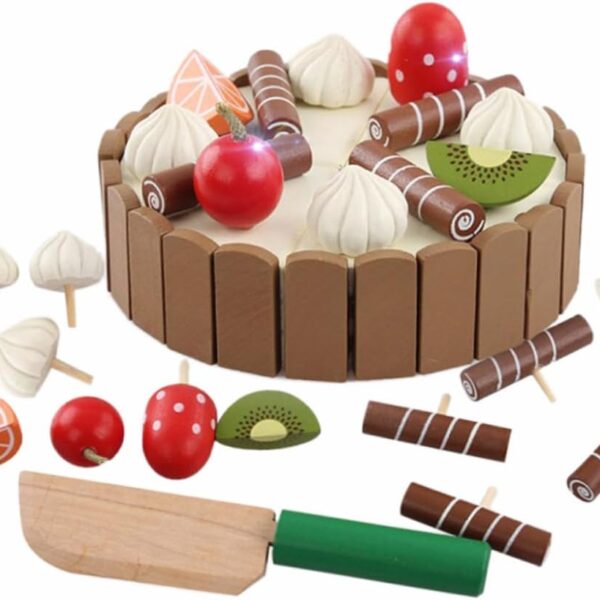Torta didáctica de madera